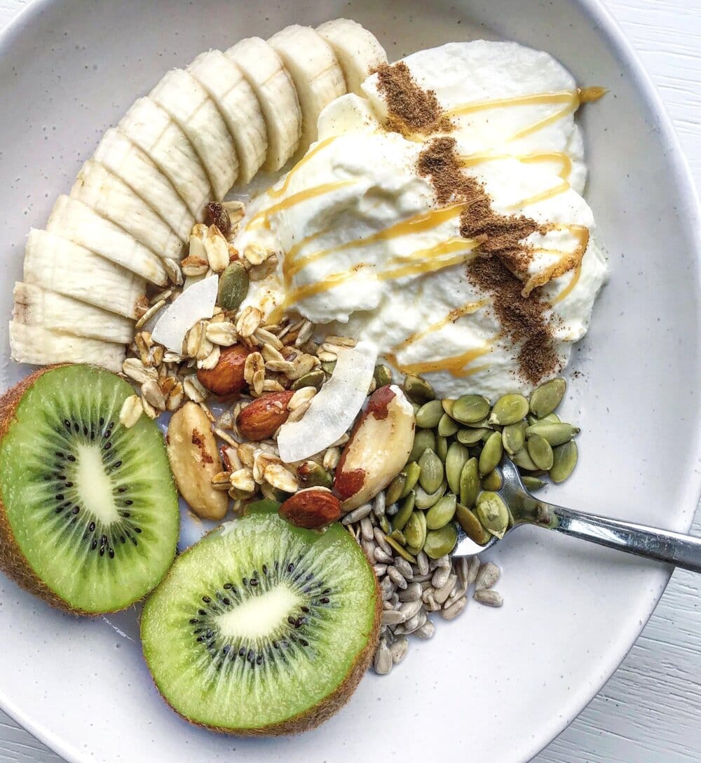 Fruit, Yoghurt and Muesli Breakfast Bowl Nourish & Tempt