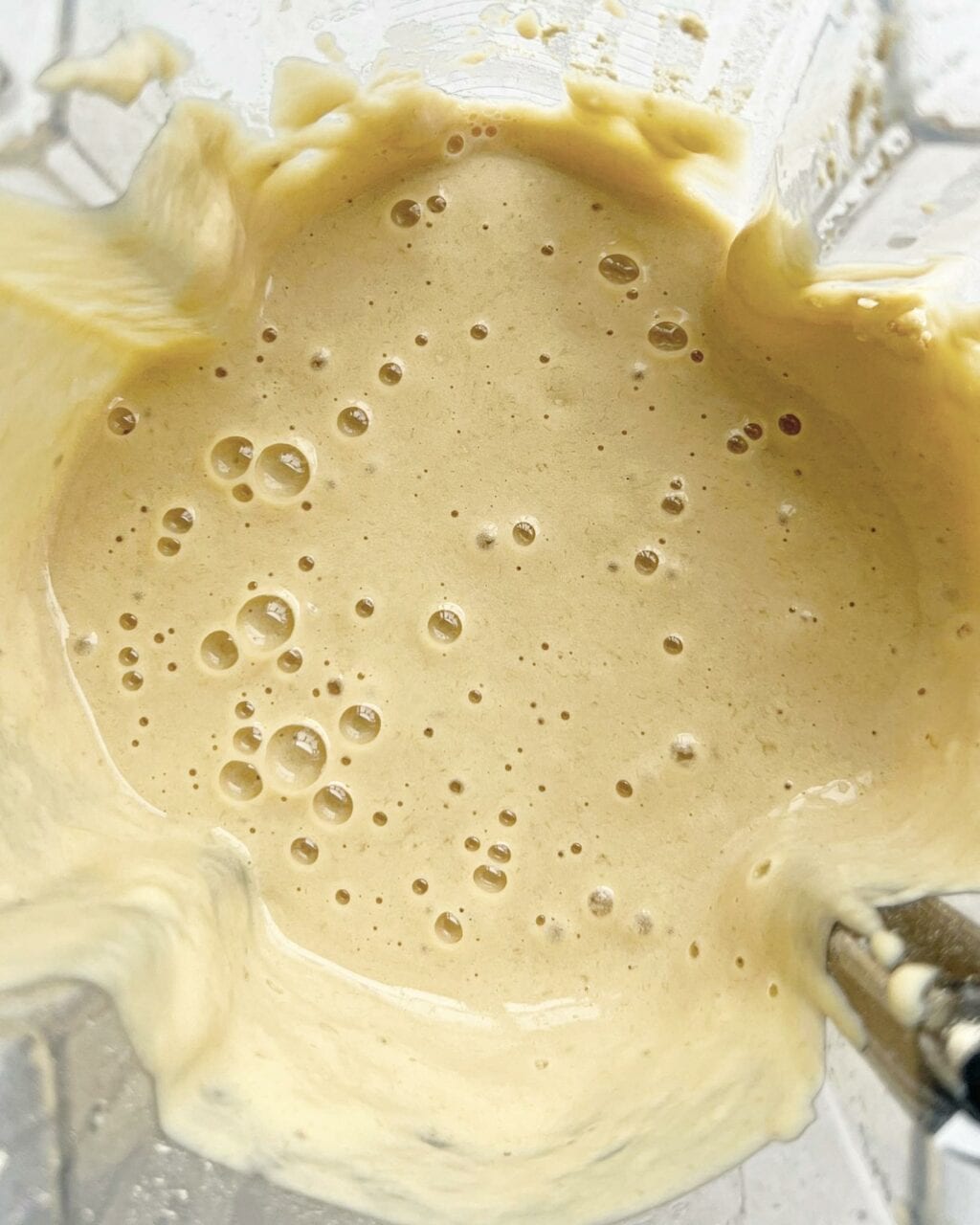 A photo of thick protein pancake batter