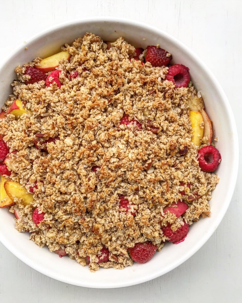 Summer Fruit Crumble Nourish & Tempt
