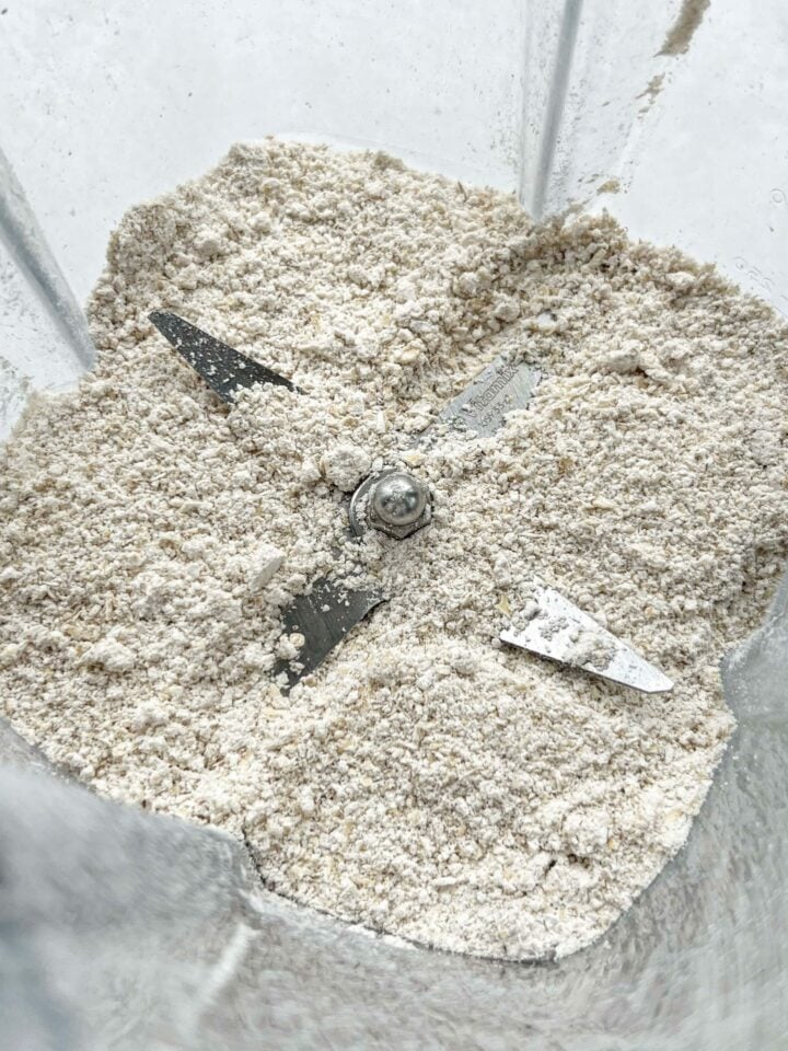Oats ground into a fine flour