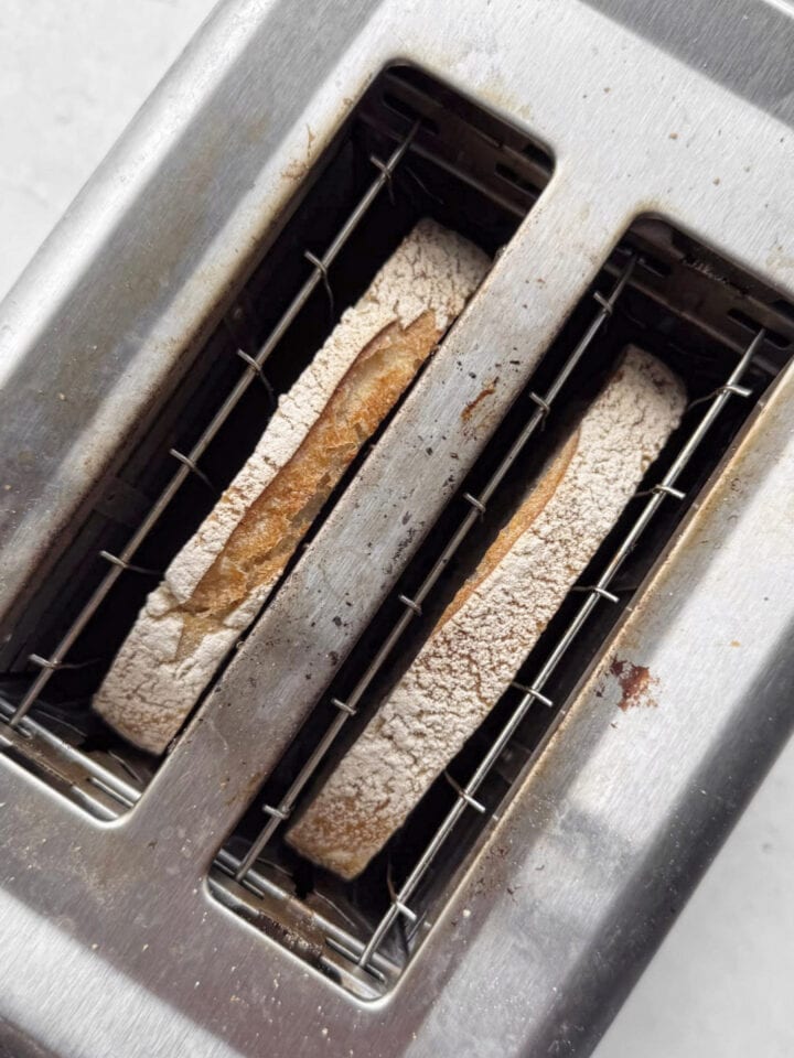 Sourdough toast onto toast.