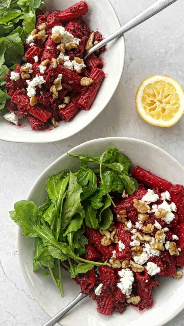 Beetroot + goat cheese pasta!💜🍝

February’s Recipe Club recipe is this tasty vegetarian-friendly pasta dish. 

It has minimal ingredients, but packs a mega flavour punch thanks to a few nifty cooking techniques💃.

If you’d like to check out February’s recipe + prize below, simply comment recipe and I’ll send a link to your DM. 

Thanks again to those who entree Januarys recipe club - I LOVED seeing your snaps😀💚🥹

#beetrootpasta #beetroot #beetrootrecipes